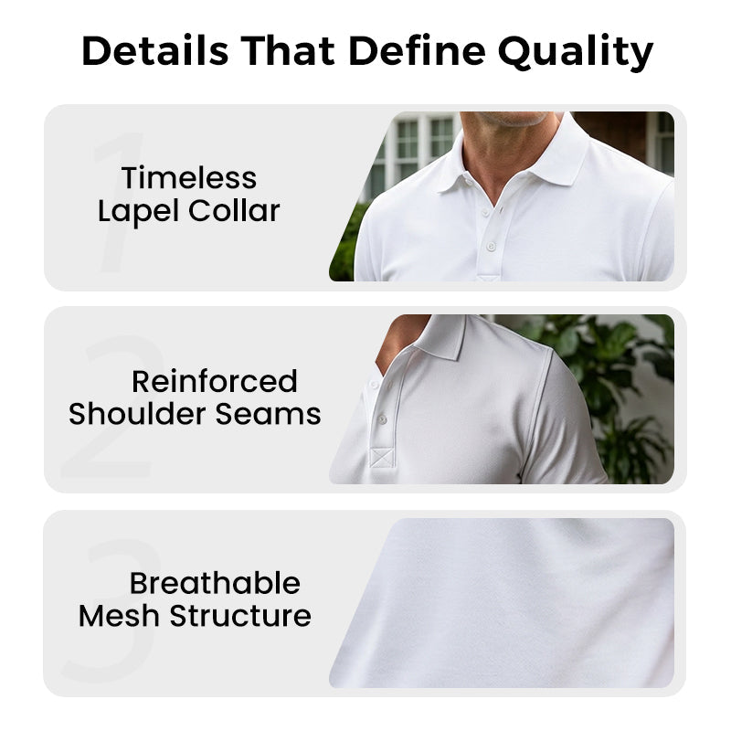 Men's Quick-Dry Short Sleeve Polo Shirt