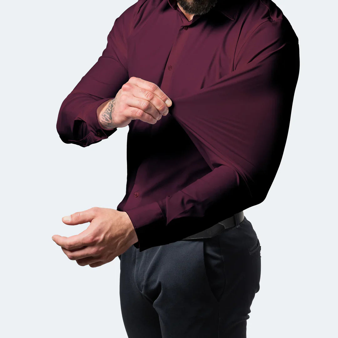 The "Infinite" Performance Dress Shirt | 4-Way Stretch & Zero-Iron