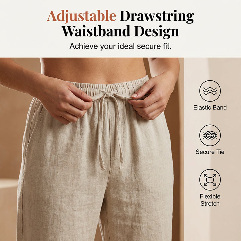 ⏳Time-Limited Special Price: 💲11.99 with FREE GIFT!!🎁Women's Casual Cotton Linen Capris