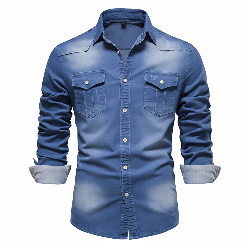 Cotton denim shirt: specially designed for men